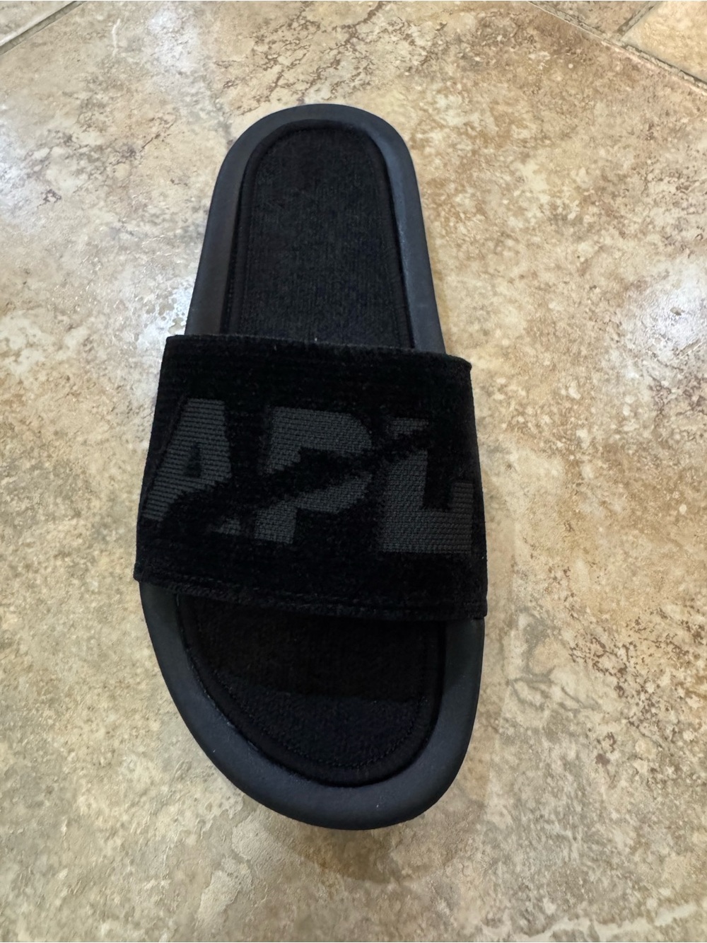APL Women's Black Logo Terry Slide